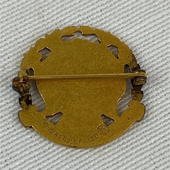 Vintage WBA Women's Bar Association Past President Pin 10K Gold Filled - Picture 4 of 6